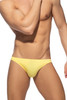 Addicted Cotton Bikini Brief AD985-35 Baby Yellow - Mens Briefs - Front View - Topdrawers Underwear for Men

