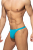 Addicted Cotton Thong AD986-08 Turquoise - Mens Thongs - Side View - Topdrawers Underwear for Men
