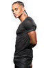 Andrew Christian Snakeskin Burnout Tee 10323 - Mens T-Shirts - Side View - Topdrawers Clothing for Men

