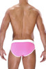 TOF Paris Alpha Brief SV0021-PB Pink White - Mens Briefs - Rear View - Topdrawers Underwear for Men
