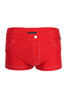 Andrew Christian Riviera Swim Trunk 7883-RD Red - Mens Swim Trunk Swimsuits - Front View - Topdrawers Swimwear for Men
