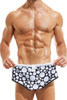 Modus Vivendi Dot Swim Trunk BS2221-BL Black - Mens Swim Trunks - Front View - Topdrawers Swimwear for Men
