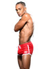 Andrew Christian Circa Retro Swim Trunk 7926-RD Red - Mens Swim Trunks - Side View - Topdrawers Swimwear for Men
