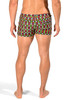 ST33LE Coast Swim Shorts | Kiwi/Red Pin Heads ST-8007-26-KIRD - Mens Swim Shorts - Rear View - Topdrawers Swimwear for Men

