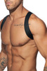Addicted Spider Harness AD814-10 Black - Mens Elastic Harnesses - Side View - Topdrawers Underwear for Men

