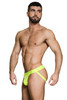 Garçon Model Neon Yellow Jockstrap GM22-YELLOW-JOCK - Mens Jockstraps - Side View - Topdrawers Underwear for Men
