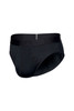 Saxx DropTemp Cooling Cotton Brief w/ Fly | Black SXBR44-BLK - Mens Briefs - Front View - Topdrawers Underwear for Men
