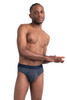 Saxx DropTemp Cooling Cotton Brief w/ Fly | India Ink SXBR44-INI - Mens Briefs - Front View - Topdrawers Underwear for Men
