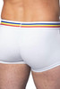 Bike Athletic Cotton Trunk | White | BAS310WHT  - Mens Boxer Briefs - Rear View - Topdrawers Underwear for Men
