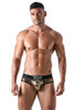 TOF Paris Star Brief | Gold | TOF172-O  - Mens Briefs - Front View - Topdrawers Underwear for Men
