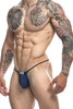 Justin + Simon Classic G-String | Navy | XSJ02-NV  - Mens Thongs - Side View - Topdrawers Underwear for Men
