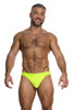 Garçon Neon Yellow Thong | GM22-YELLOW-THONG  - Mens Thongs - Front View - Topdrawers Underwear for Men
