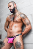 Breedwell Moneymaker Thong | Neon Pink | BW03-THONG-NEPK  - Mens Thongs - Side View - Topdrawers Underwear for Men

