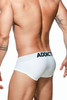 Addicted Push Up Mesh Brief | White | AD805-01  - Mens Briefs - Rear View - Topdrawers Underwear for Men
