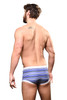 Andrew Christian Savoy Stripe Swim Trunk | 7980  - Mens Swim Trunk Boxers - Rear View - Topdrawers Swimwear for Men
