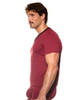 Gregg Homme Yoga T-Shirt | Burgundy | 190407-BUR  - Mens V-Neck T-Shirts - Side View - Topdrawers Underwear for Men
