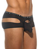 Gregg Homme Gamer Boxer Brief | Black | 200605-BL  - Mens Boxer Briefs - Side View - Topdrawers Underwear for Men
