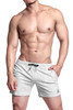 Private Structure Activewear 2 Pocket Sweat Short | Light Melange | BSBV4330-LMEG  - Mens Athletic Shorts - Front View - Topdrawers Clothing for Men

