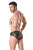 TOF Paris Splendid Swim Brief | Gold | TOF264-O  - Mens Swim Briefs - Rear View - Topdrawers Swimwear for Men
