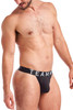 Teamm8 Spartacus Thong | Black | TU-TGSPART-BL  - Mens Thongs - Side View - Topdrawers Underwear for Men

