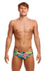 Funky Trunks Classic Swim Briefs | Smash Mouth | FT35M71625  - Mens Swim Briefs - Front View - Topdrawers Swimwear for Men
