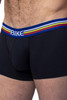 Bike Athletic Cotton Trunk | Black | BAS310BLK  - Mens Boxer Briefs - Side View - Topdrawers Underwear for Men
