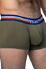 Bike Athletic Cotton Trunk | Olive | BAS310OLV  - Mens Boxer Briefs - Side View - Topdrawers Underwear for Men
