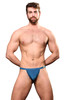 Andrew Christian Sex Bamboo Thong w/ Almost Naked | Dark Teal | 92981-DGRT  - Mens Thongs - Front View - Topdrawers Underwear for Men
