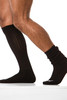 Modus Vivendi Long Socks | Black | XS1814  - Mens Long Socks - Side View - Topdrawers Underwear for Men
