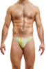 Modus Vivendi X-Retro Low Cut Brief | Yellow | 24222  - Mens Briefs - Front View - Topdrawers Underwear for Men
