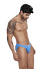 Clever Angel Jockstrap | Blue | 1206-07  - Mens Bottomless Briefs - Side View - Topdrawers Underwear for Men
