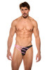 Gregg Homme Slingshot Brief | Black | 200203-BL  - Mens Briefs - Front View - Topdrawers Underwear for Men
