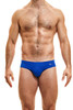 Modus Vivendi Peace Classic Brief | Blue | 04017-BU  - Mens Briefs - Front View - Topdrawers Underwear for Men
