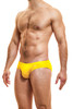Modus Vivendi Peace Classic Brief | Yellow | 04017-YL  - Mens Briefs - Side View - Topdrawers Underwear for Men
