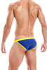 Modus Vivendi Peace Mini Tanga Brief | Blue | 04014-BU  - Mens Bikini Briefs - Rear View - Topdrawers Underwear for Men
