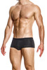 Modus Vivendi Purled Brazil Cut Boxer | Black | 24321-BL  - Mens Boxer Briefs - Side View - Topdrawers Underwear for Men
