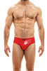 Modus Vivendi Viral Vinyl Brief | Red | 08015-RD  - Mens Fetish Briefs - Front View - Topdrawers Underwear for Men

