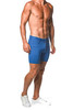 ST33LE Stretch Knit Jeans Shorts | Vivid Blue | ST-1932  - Mens Shorts - Side View - Topdrawers Clothing for Men
