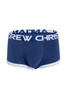 Andrew Christian CoolFlex Modal Active Boxer w/ Show-It | Navy | 93090-NV  - Mens Boxer Briefs - Front View - Topdrawers Underwear for Men
