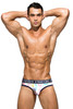 Private Structure Pride Mini Brief | Free Brush | EPUX4187-FBWH  - Mens Briefs - Front View - Topdrawers Underwear for Men
