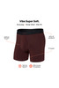 Saxx Vibe Boxer Brief | Fudge | SXBM35-FUD  - Mens Trunk Boxer Briefs - Front View - Topdrawers Underwear for Men
