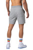 Bike Athletic French Terry Short | Grey | BAM210GRY  - Mens Athletic Shorts - Rear View - Topdrawers Clothing for Men
