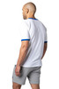 Bike Athletic Classic Ringer T-Shirt | White/Blue | BAM111WHT  - Mens T-Shirts - Rear View - Topdrawers Clothing for Men
