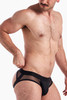 Teamm8 Score Sheer Jock | Black | TU-JKSCORS-BL  - Mens Jockstraps - Side View - Topdrawers Underwear for Men
