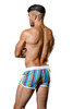 Andrew Christian California Stripe Swim Trunk | 70096  - Mens Swim Trunks - Rear View - Topdrawers Swimwear for Men
