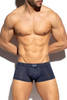 ES Collection Daisy Flower Trunk | Navy | UN595-09  - Mens Boxer Briefs - Front View - Topdrawers Underwear for Men
