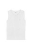 Kuwalla Tee Perforated Rib Tank | White | KUL-TANK3112-WHT  - Mens Tank Top Singlets - Front View - Topdrawers Clothing for Men
