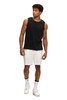 Kuwalla Tee Perforated Rib Tank | Black | KUL-TANK3112-BLK  - Mens Tank Top Singlets - Front View - Topdrawers Clothing for Men
