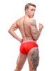 Sukrew Carnival Low Rise Brief | Red SLB-CE-127 | Rear View | Mens Briefs | Topdrawers Underwear for Men