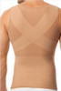 Leo Torso Toner Body Shaper for Men 035000 from Topdrawers Underwear - Nude - Close Front View